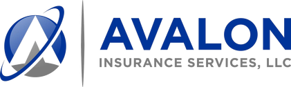 Logo of Avalon Insurance Services, LLC. Features a blue and white