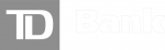 TD Bank logo. White 