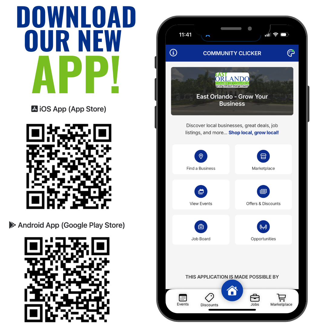 East Orlando Chamber of Commerce event announcement: Member Academy, 4th Tuesday of the month, 8:30-10:00 AM. Includes two people attending.