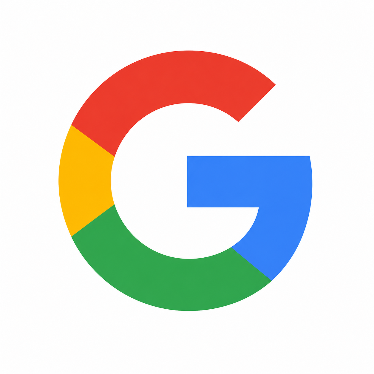 Logo Google en rouge, jaune, vert et bleu sur fond blanc