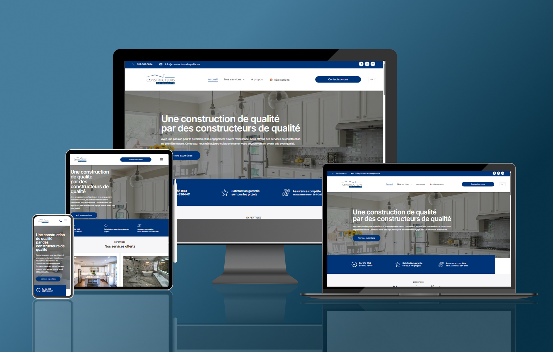 Conception du site web