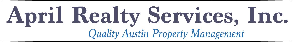 April Realty Services, Inc. logo; Quality Austin Property Management