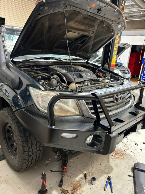 Dark Blue Car Opened Hood | Wallan, VIC | RooSpeed 4X4