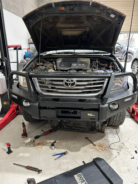 Dark Blue Car New Bumper | Wallan, VIC | RooSpeed 4X4