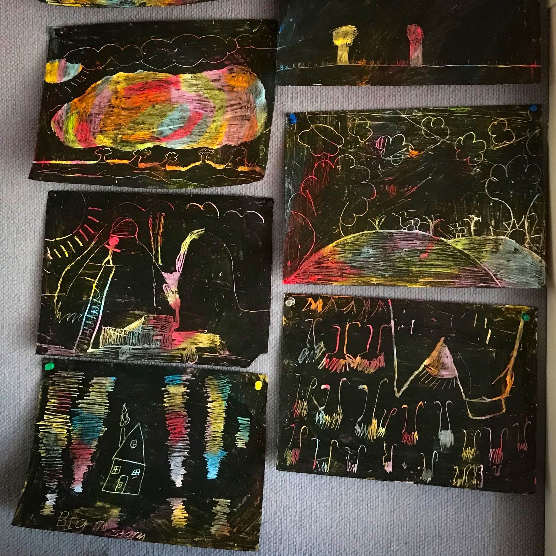 Colourful art from from the JPP School students