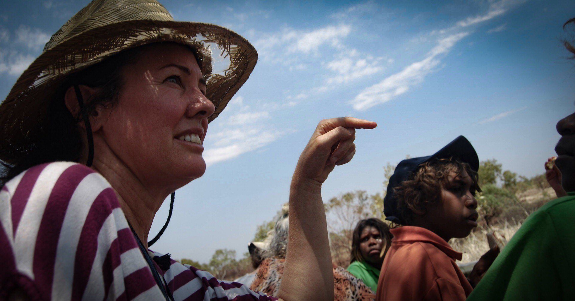 JPP School teacher pointing at students