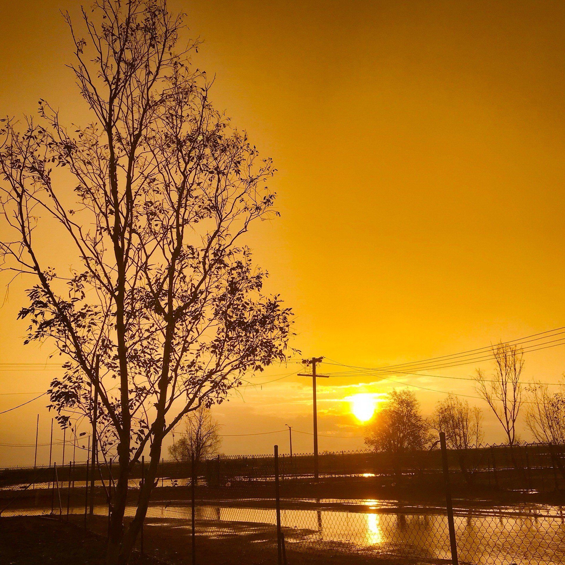 Sunset over Mulan Aboriginal community