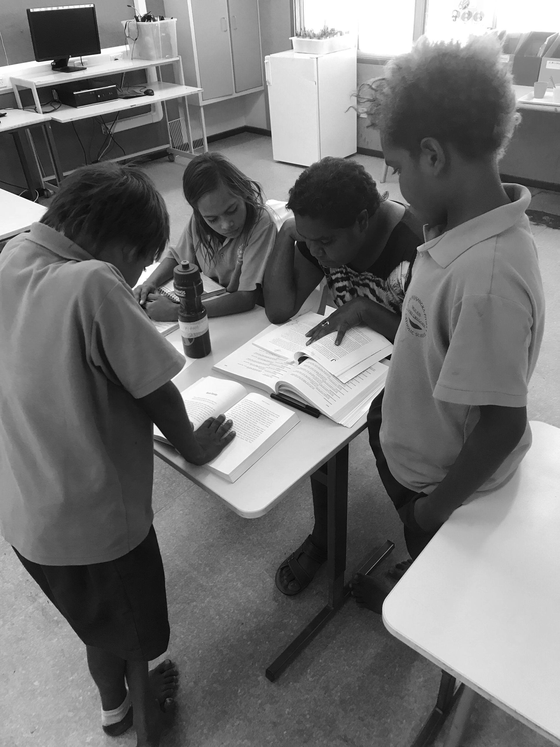 JPP school students working in a class room