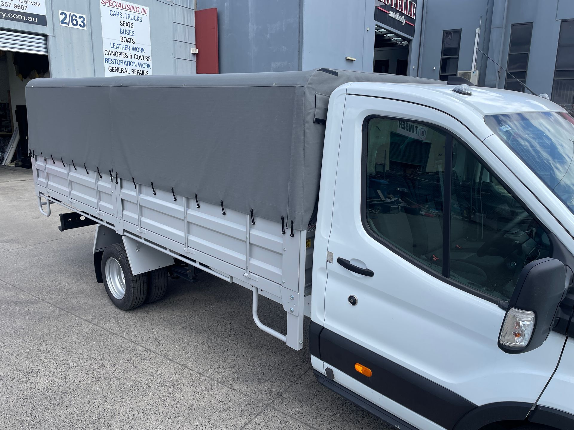 2025 Transit MCA Single Cab truck canvas canopy