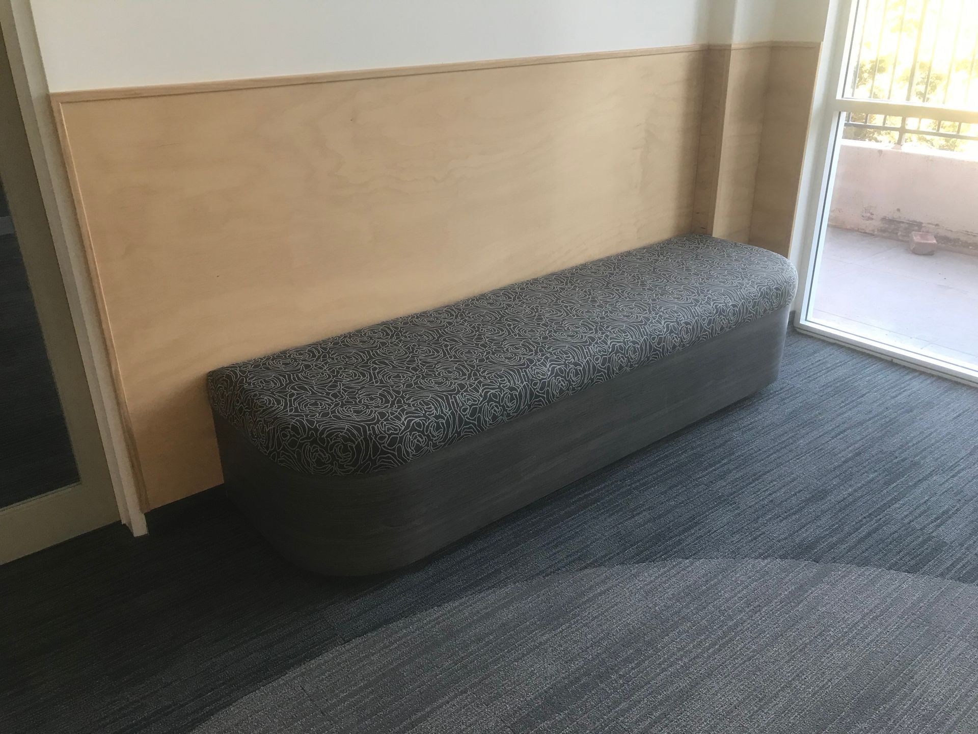 Albury Brain and Mind Centre partitioned floral bench seating