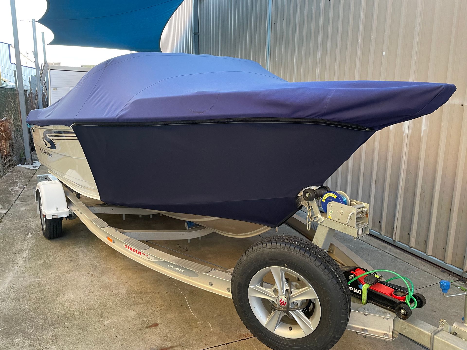 Baymaster retro fitted front stone skirts