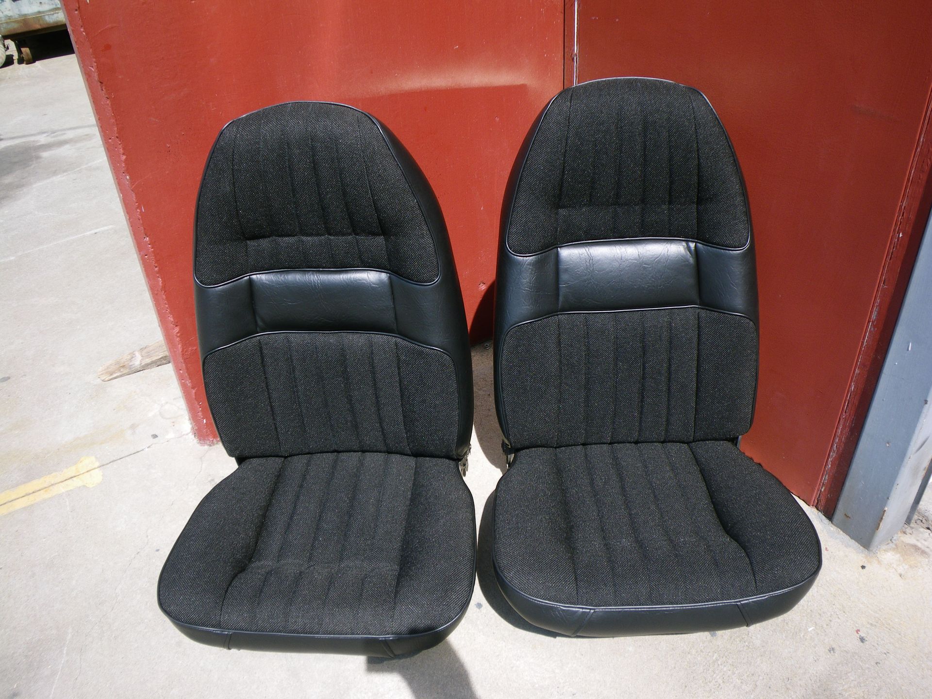 Black Ford Cortina bucket seats