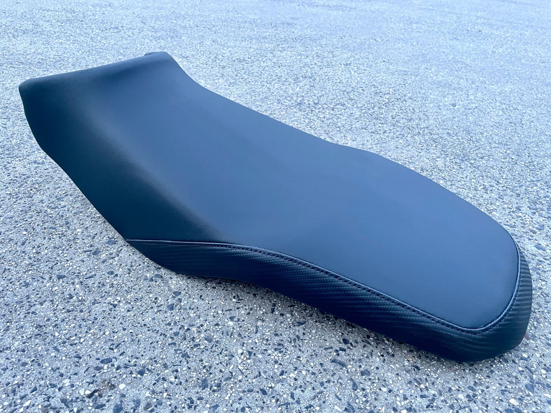 Black vinyl bike seat