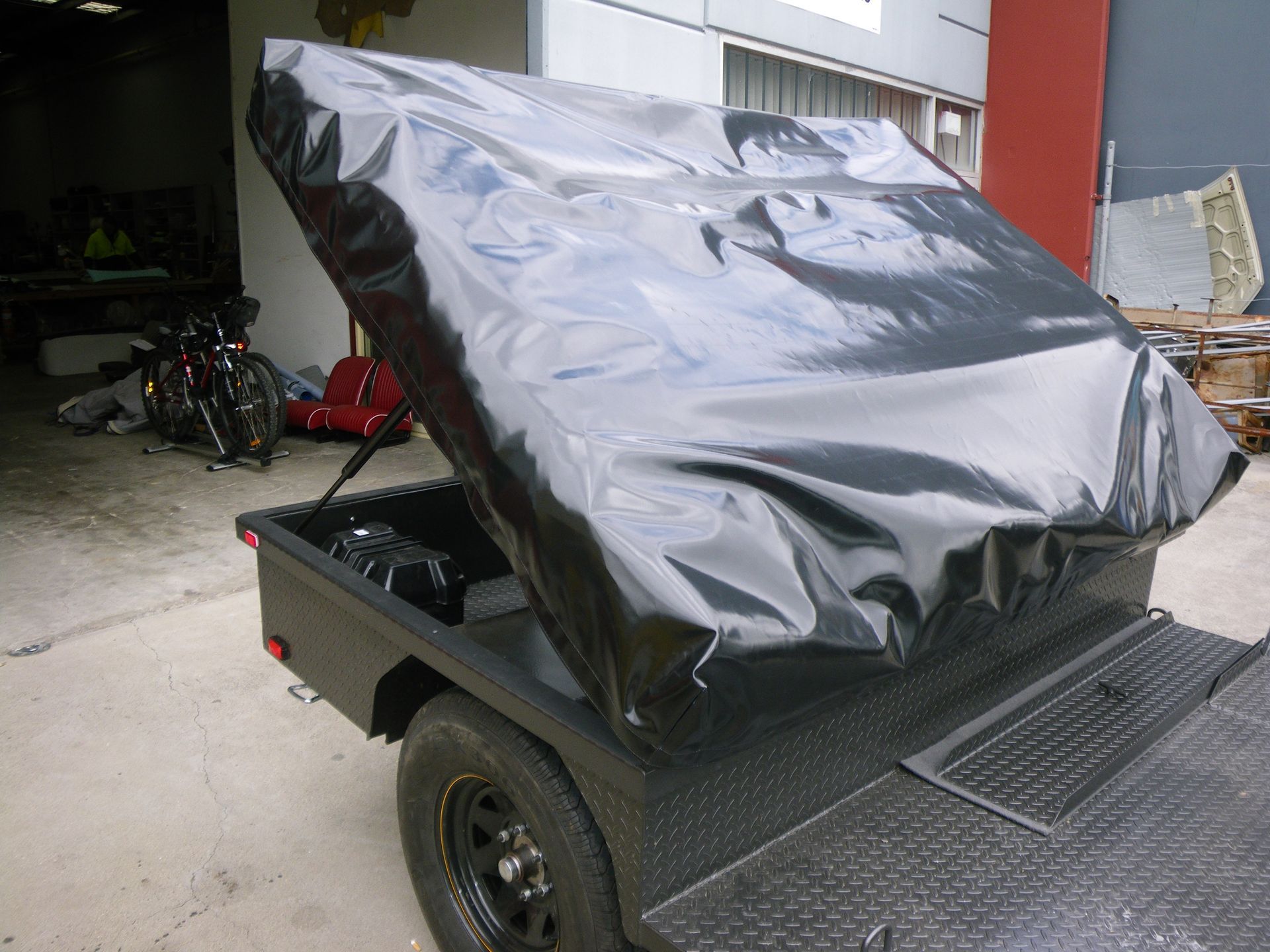 Camper trailer cover