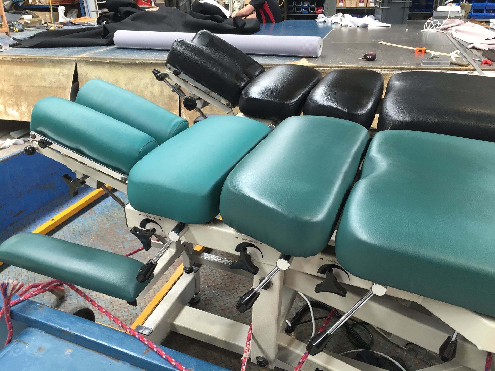 Chiropractic table upholstery