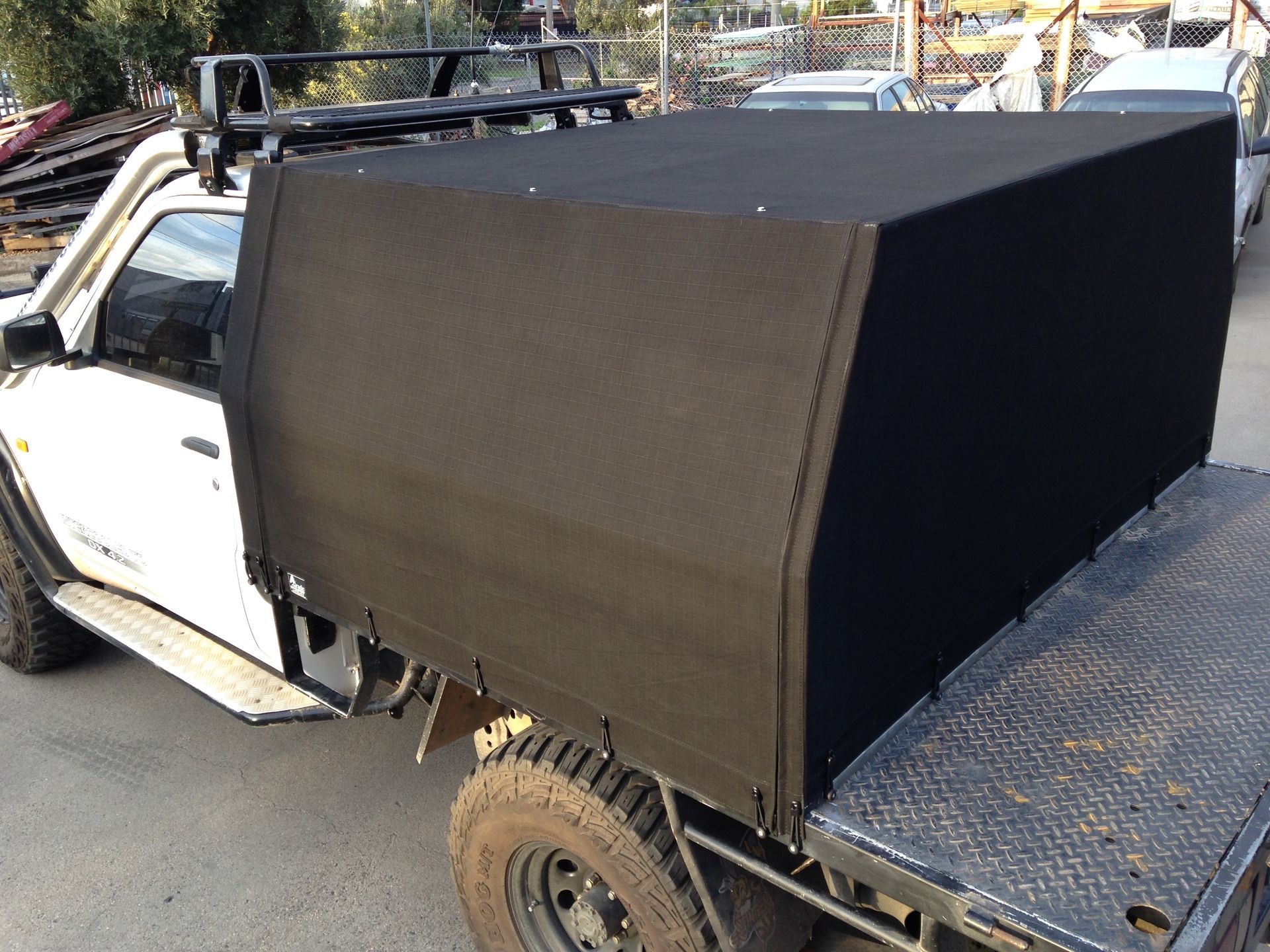 Custom canopy for patrol