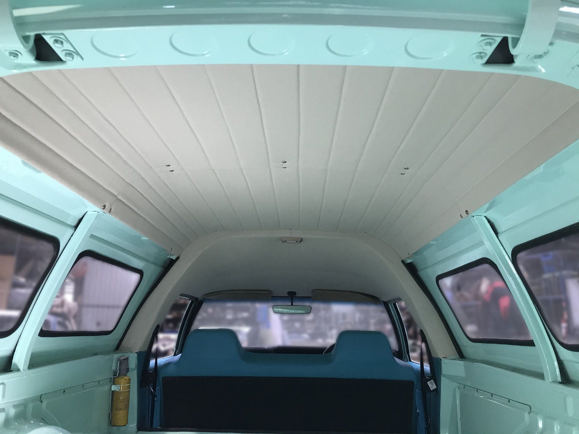 Custom panelled rear of Kingswood panel van