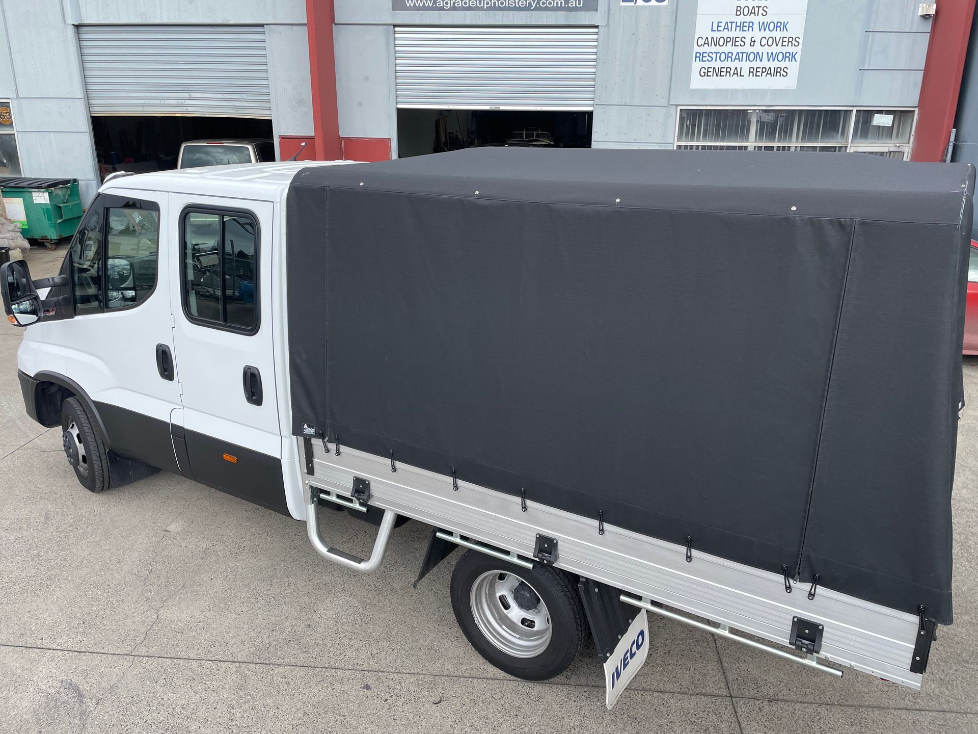 Iveco Daily heavy duty canvas canopy