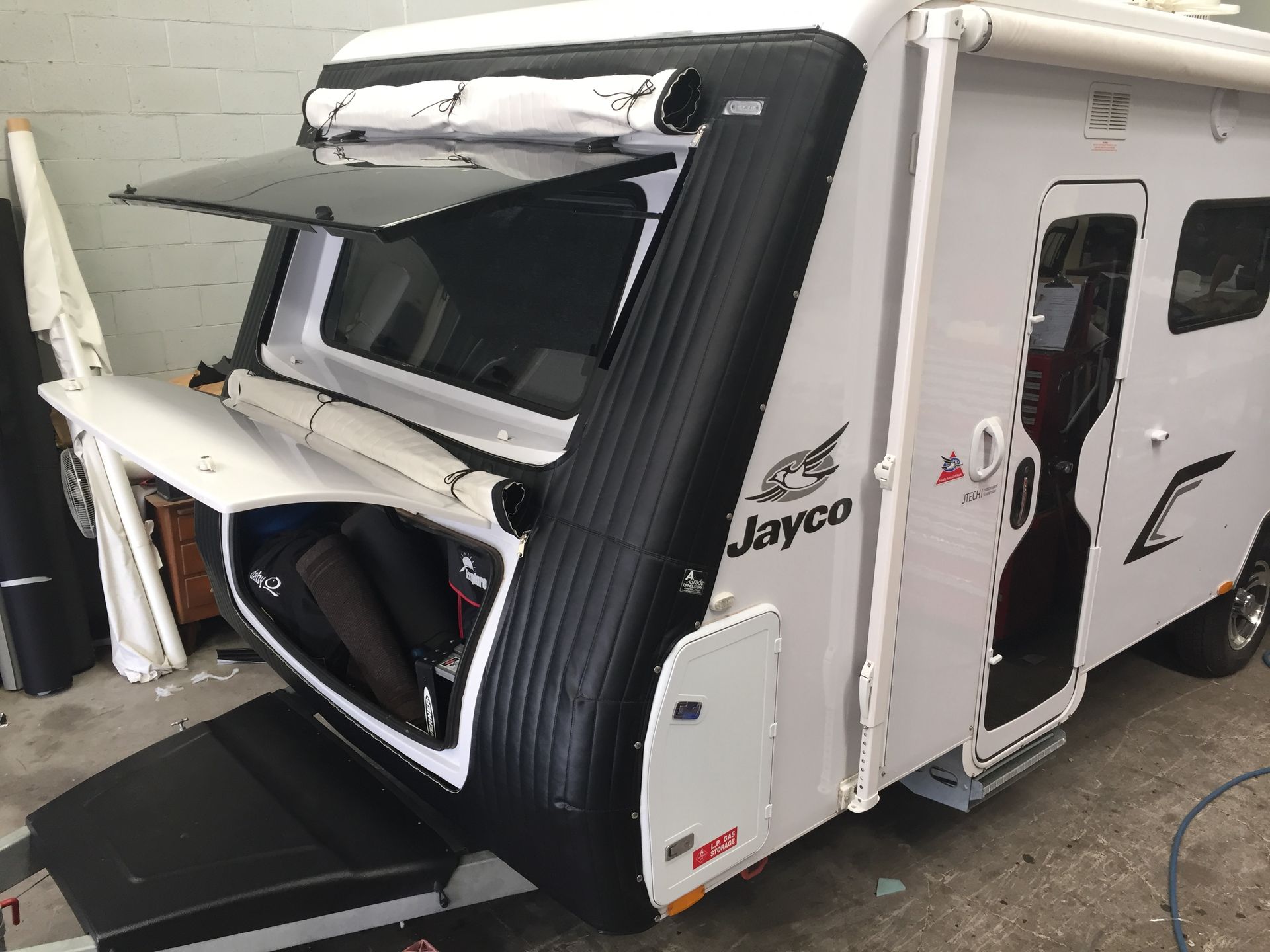 Hiace pop top campervan canvas