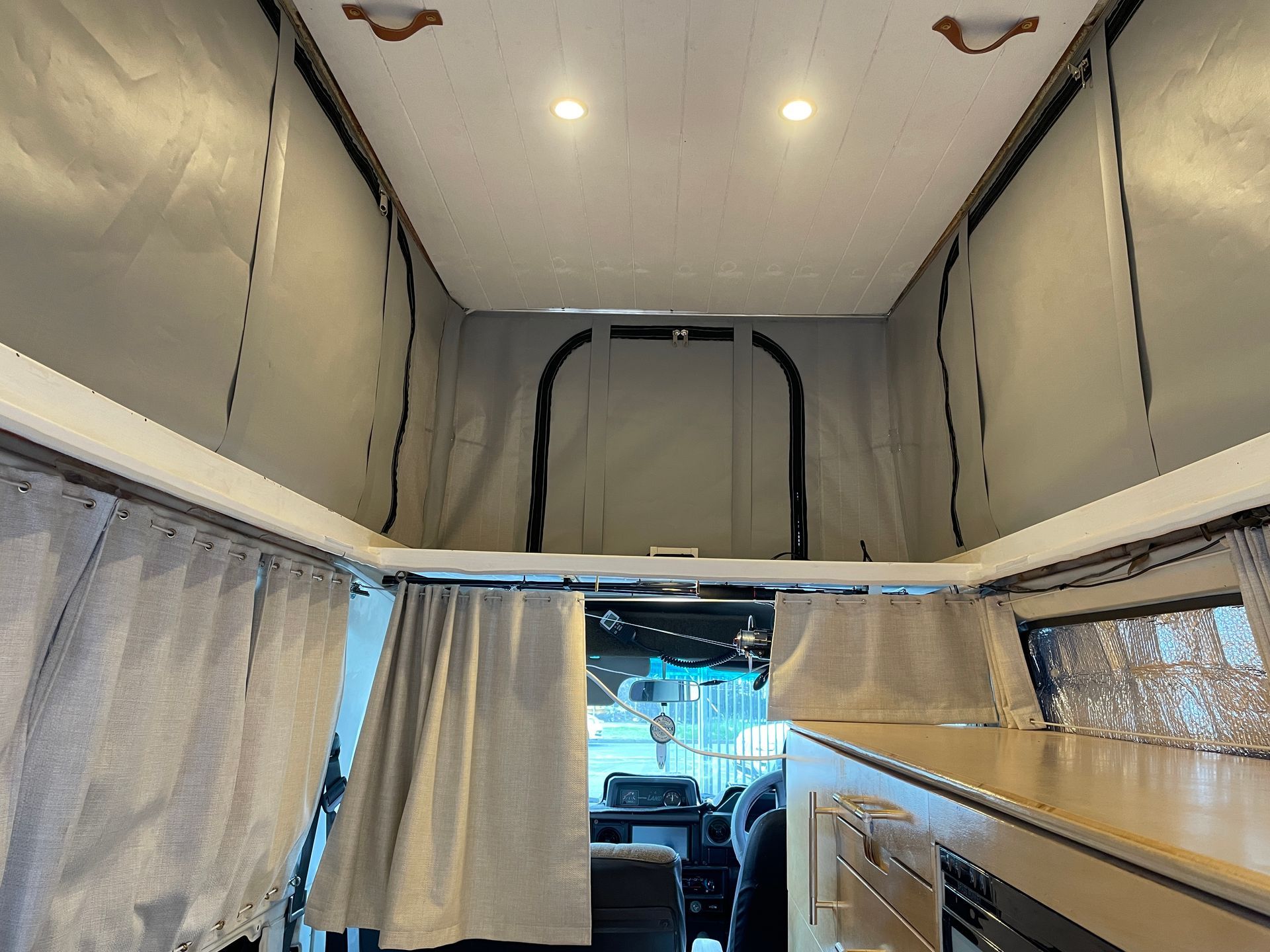 Landcruiser pop-top PVC skirt replacement - interior