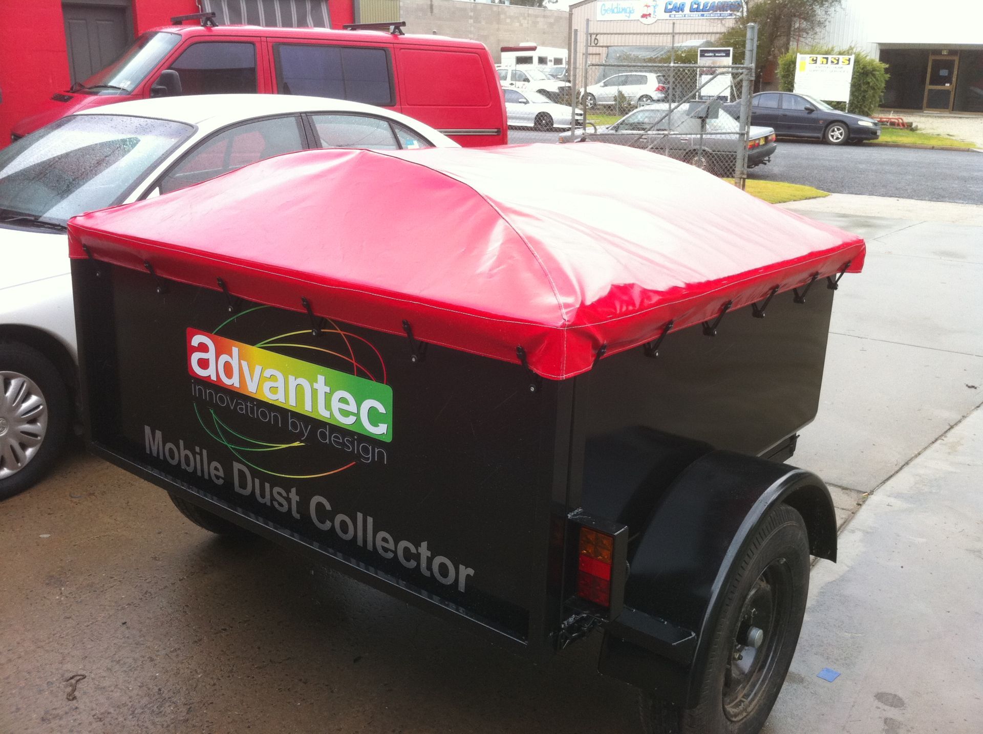 Mobile dust collector PVC cover