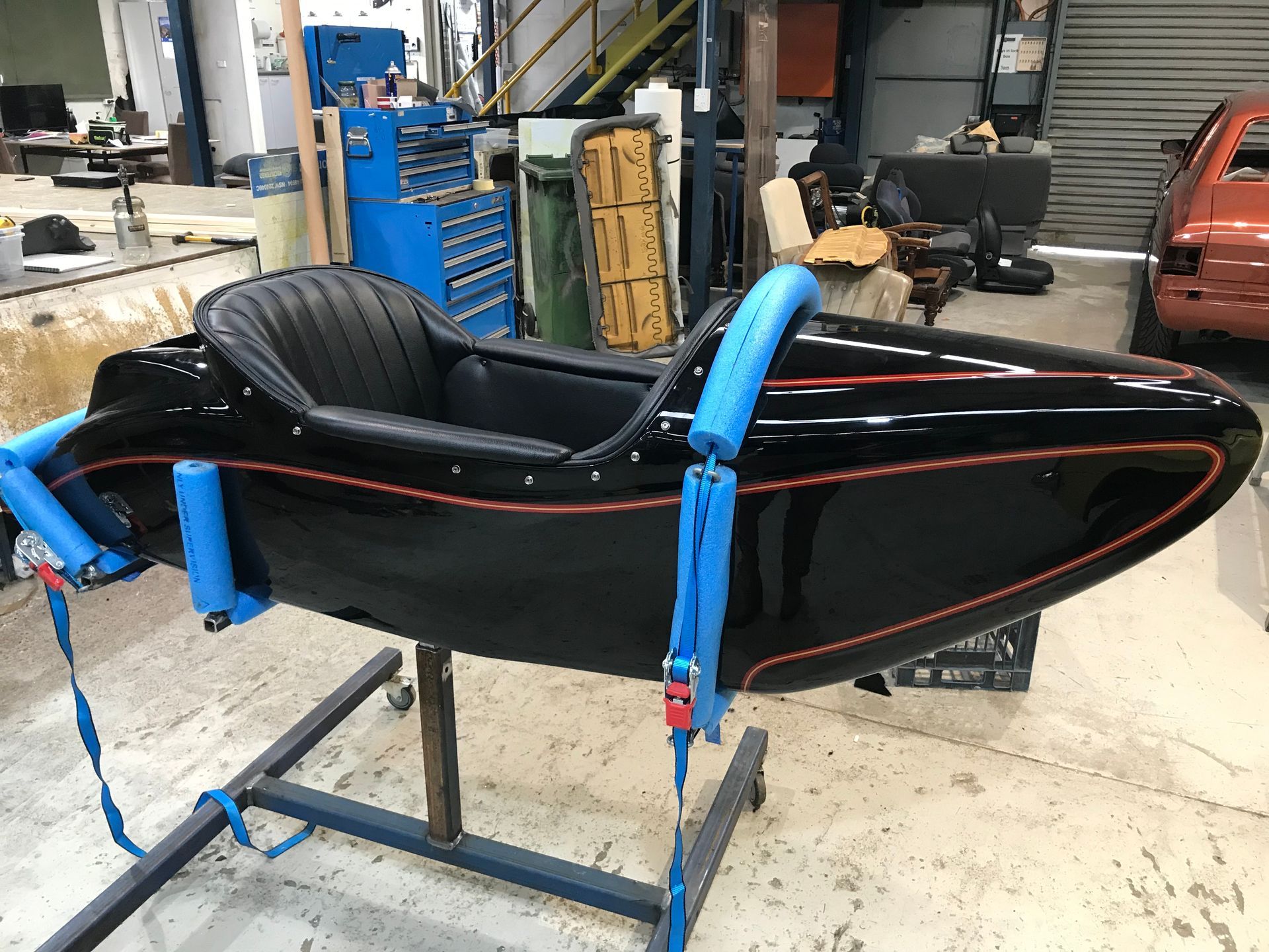 Motorbike side car cockpit restoration