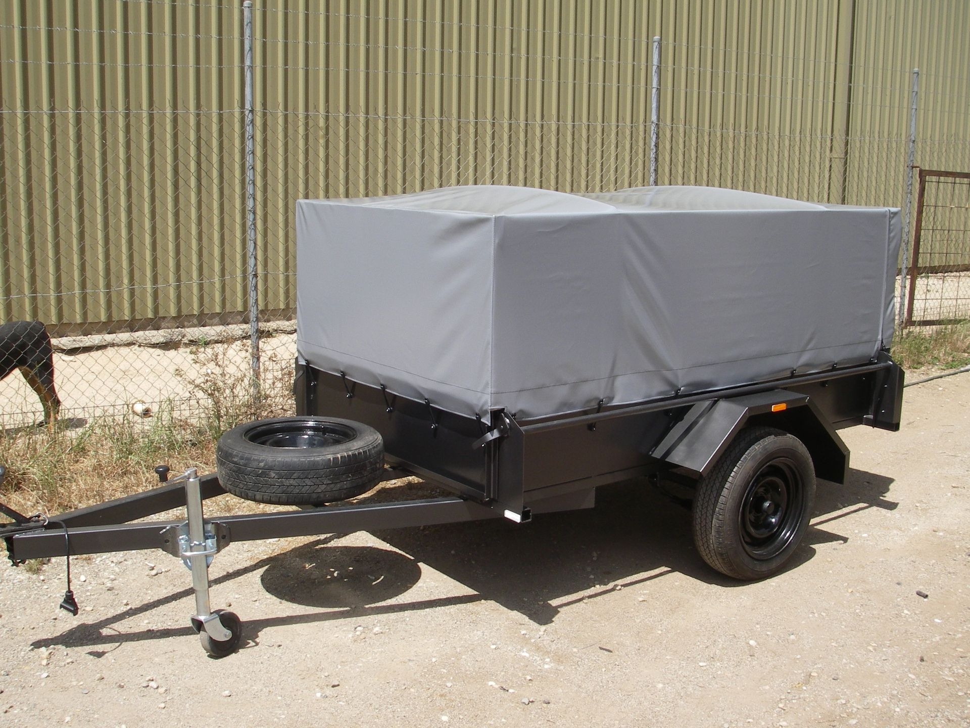 PVC trailer canopy