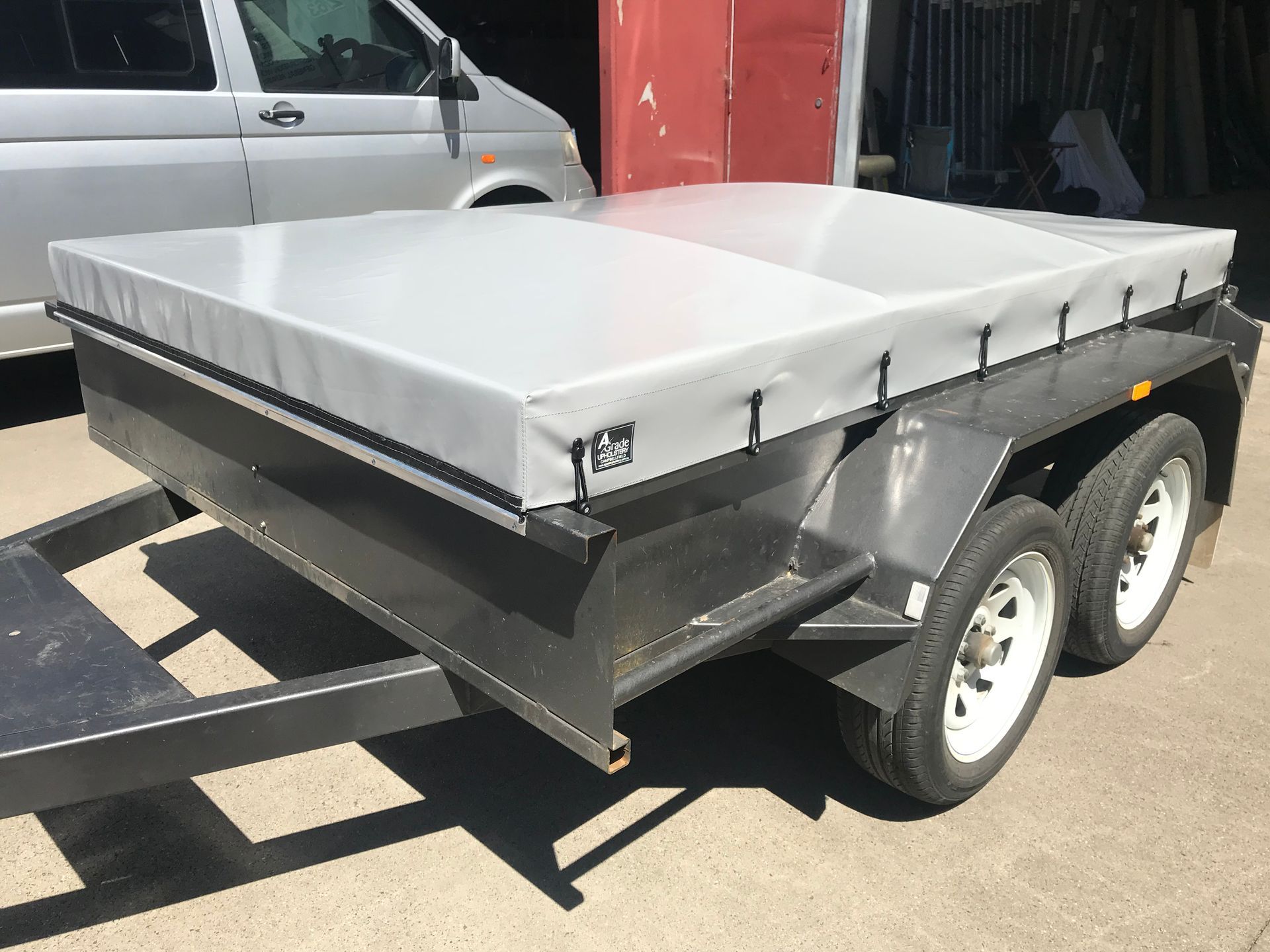 PVC tonneau on 7x5 trailer