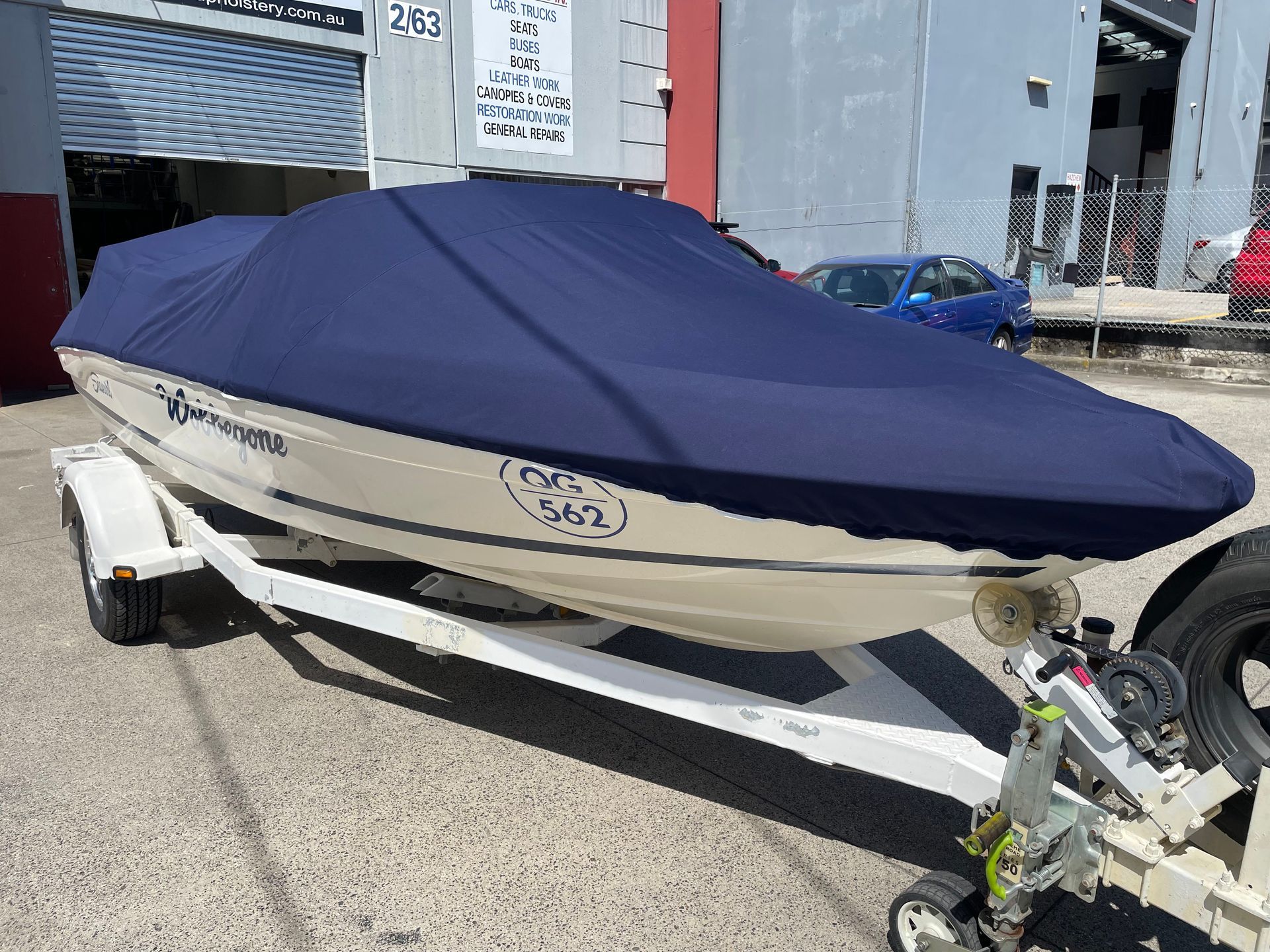 Seaswirl marine canvas travel cover