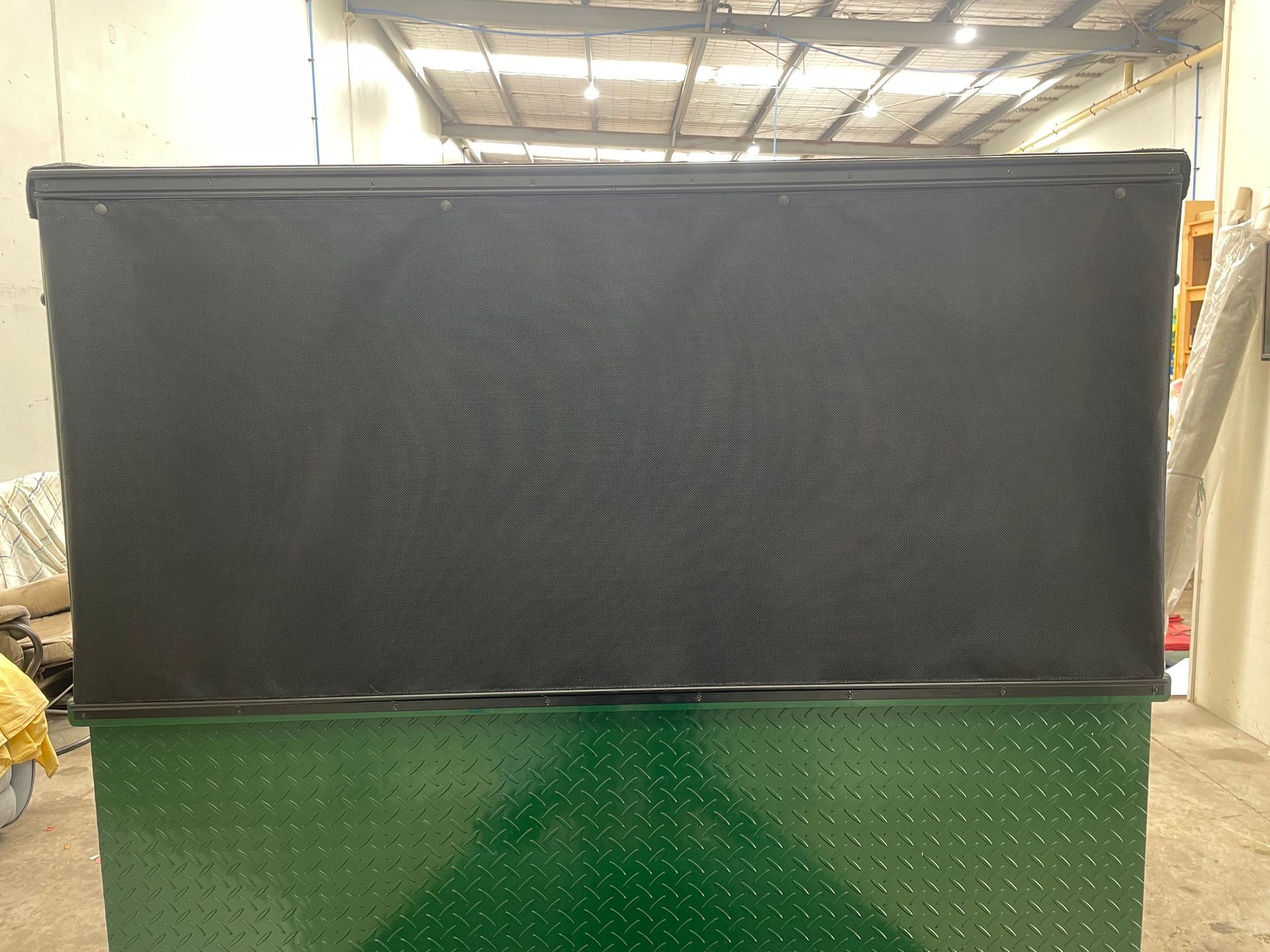 Storage bag for trailer roof cover for Jim's Mowing