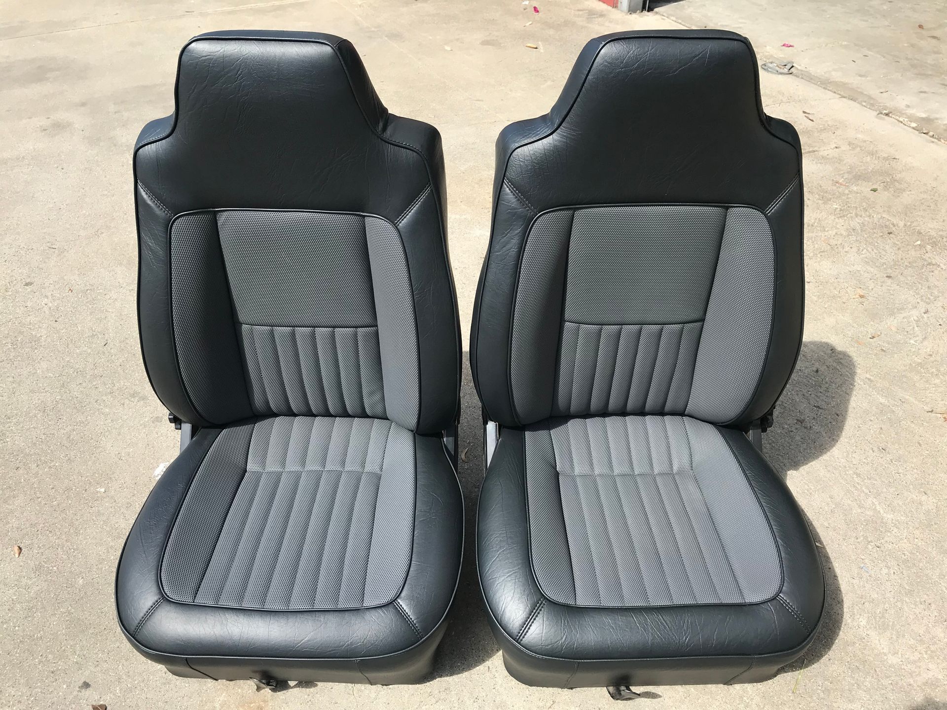 Torana refurbished bucket seats with golf ball insert