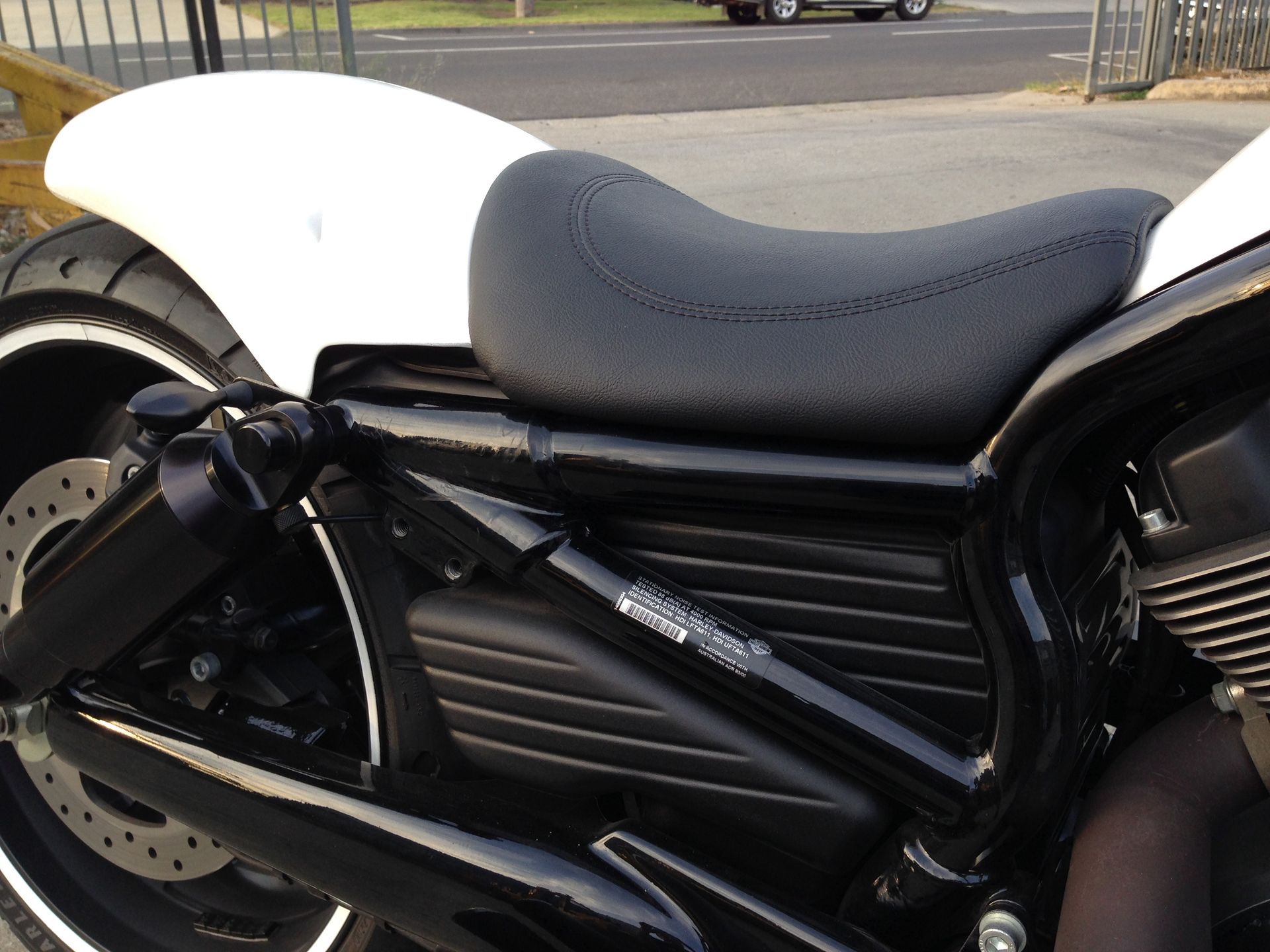V Rod 2012 Harley Davidson seat
