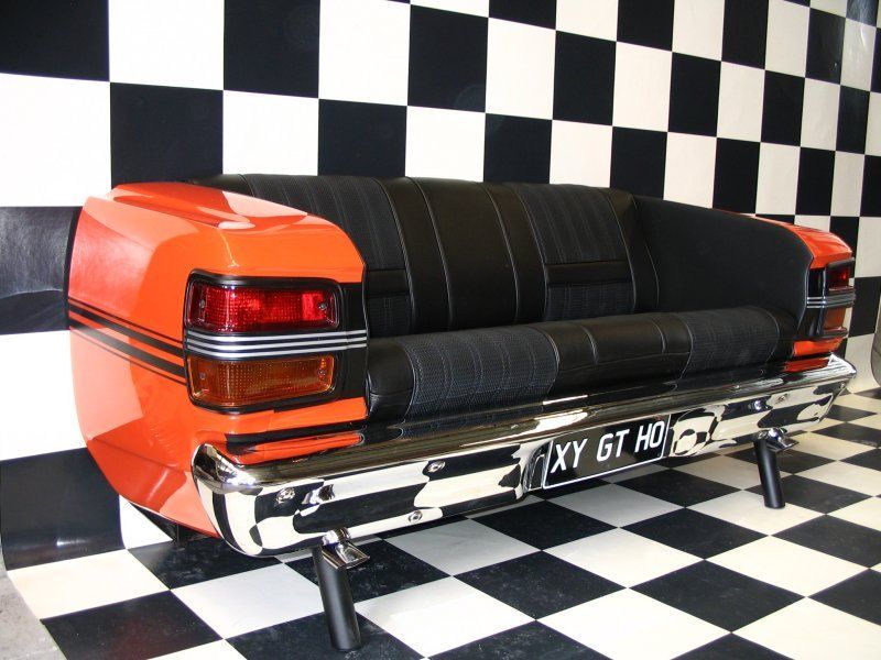 XY GT Falcon quarter car boot seat