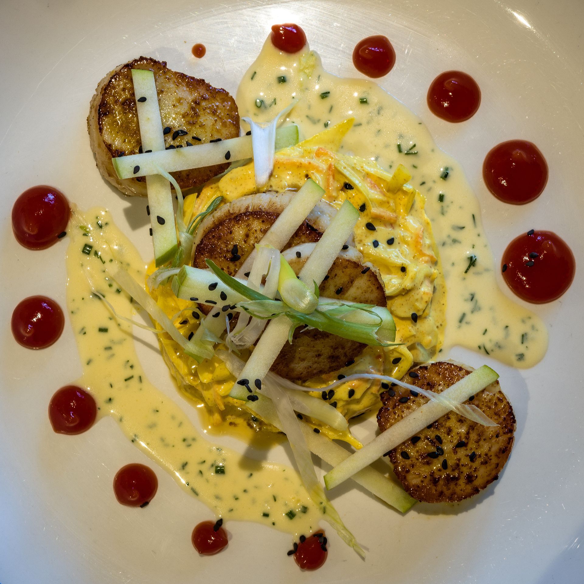 a close up of a plate of food at Souter's Inn