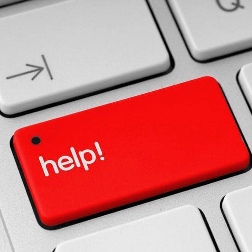 keyboard with help button