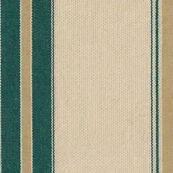 Vertical Fabric Pattern Featuring Wide Stripes of Forest Green and Cream — Advantage Screen And Blinds Rockhampton in Rockhampton, QLD