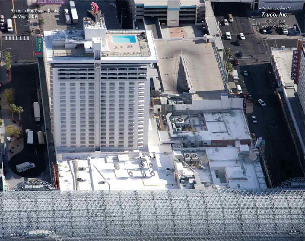 Binions Horseshoe Aerial — Roofs in Las Vegas, NV