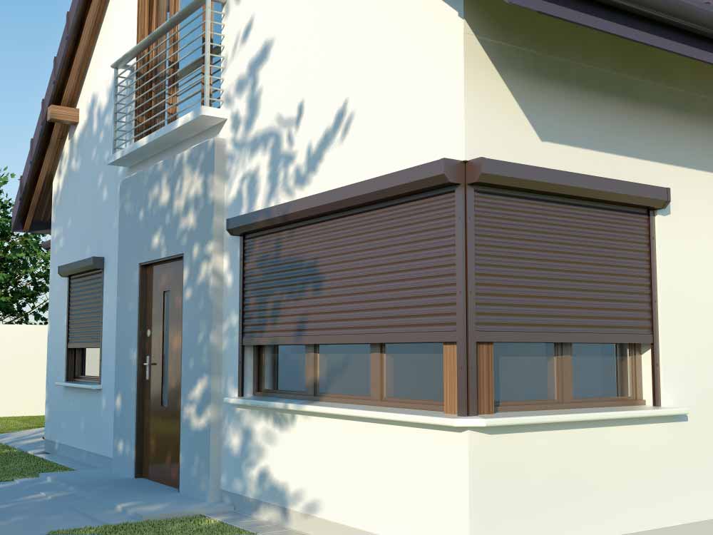 Window Roller Shutter Illustration — Darwin Roller Door Services In Tivendale NT