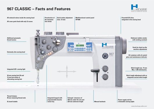 DURKOPP ADLER H-967 190382 CLASSIC