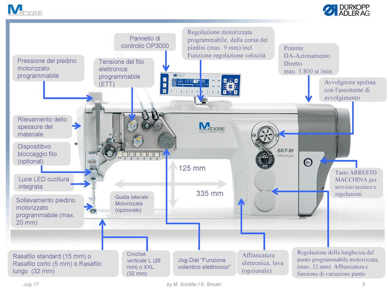schema DURKOPP ADLER 867 M PREMIUM