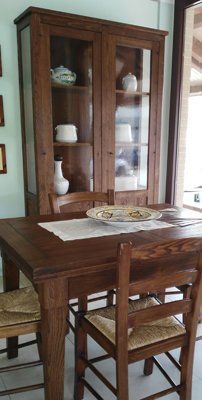 scrivania in castagno