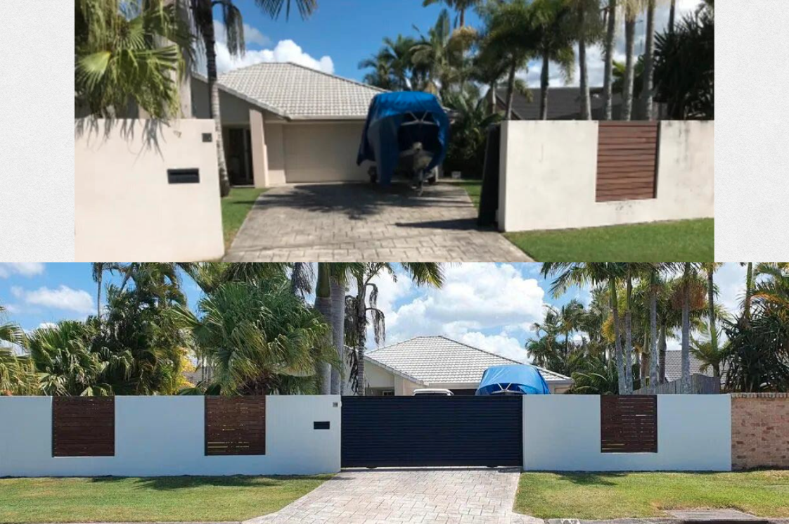 MJ Render - Cement Render Fence Repair, Sunshine Coast