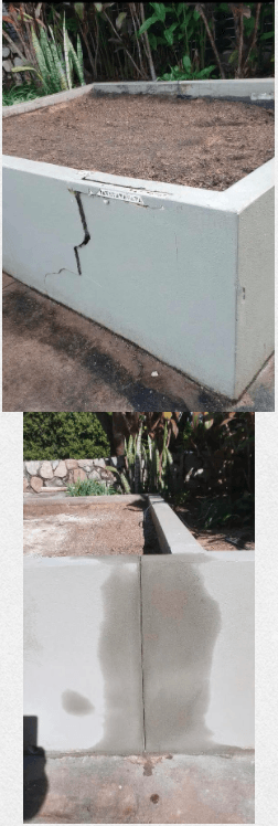 MJ Render Cement render Repair, garden bed