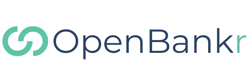 The logo for openbankr is blue and green on a white background.