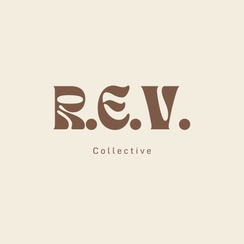 A logo for a company called r.c.v. collective.