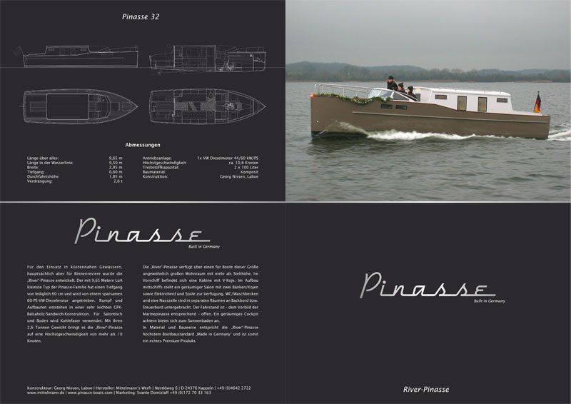 River Pinasse Broschüre – Editorial Design