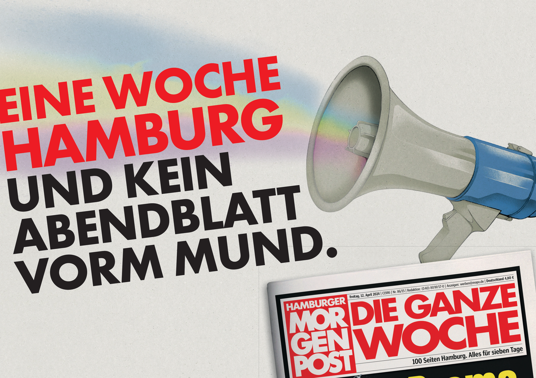 Kampagnenadaption WochenMOPO Launch – Werbemittel Hamburger Morgenpost (Motiv 1)