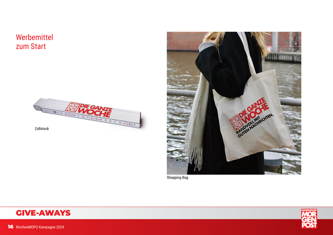 Kampagnenadaption WochenMOPO Launch – Werbemittel Hamburger Morgenpost (Motiv 16) Merchandise