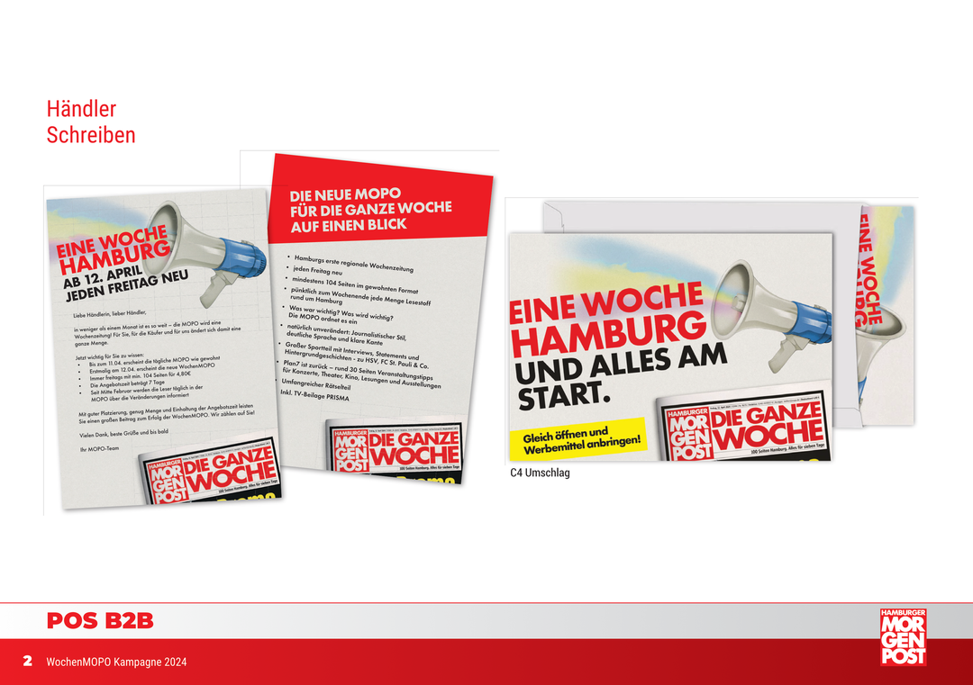 Kampagnenadaption WochenMOPO Launch – Werbemittel Hamburger Morgenpost (Motiv 2)