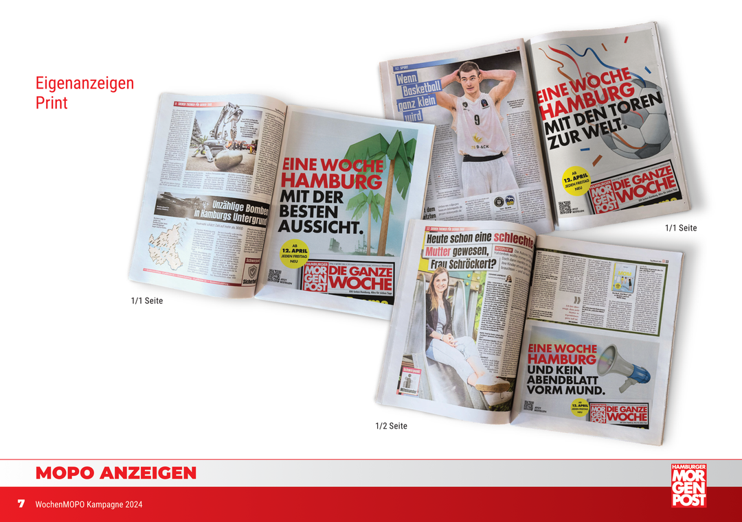 Kampagnenadaption WochenMOPO Launch – Werbemittel Hamburger Morgenpost (Motiv 7) Eigenanzeigen Print